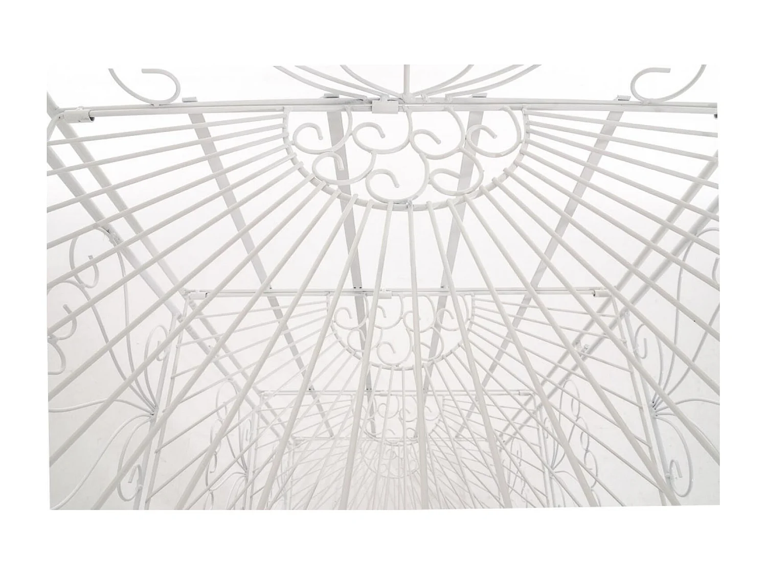 Étagères sur pied - Métal - 61.5 x 33 x 153cm - Blanc - Mia