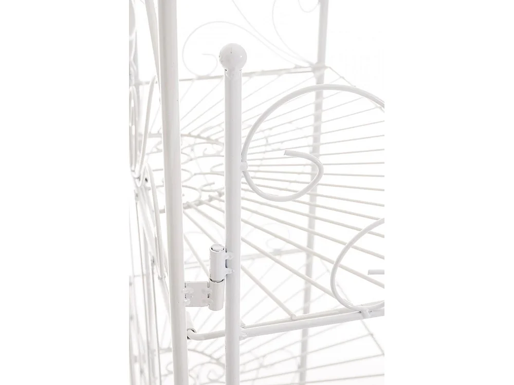 Étagères sur pied - Métal - 61.5 x 33 x 153cm - Blanc - Mia