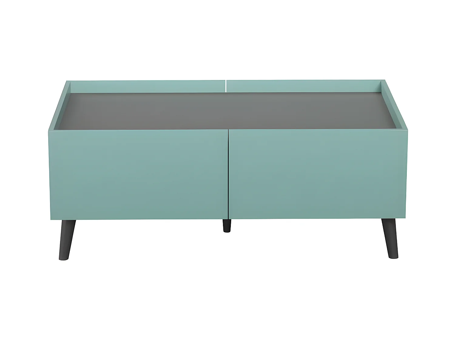 Melton table basse bleu, gris.
