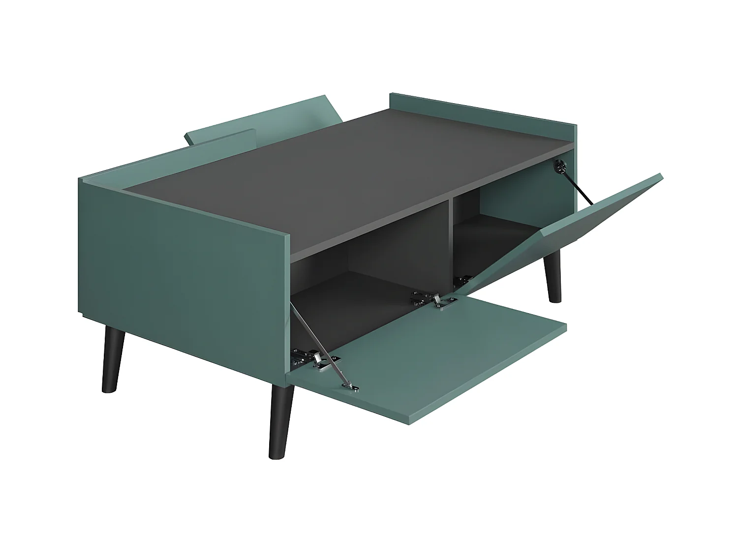 Melton table basse bleu, gris.