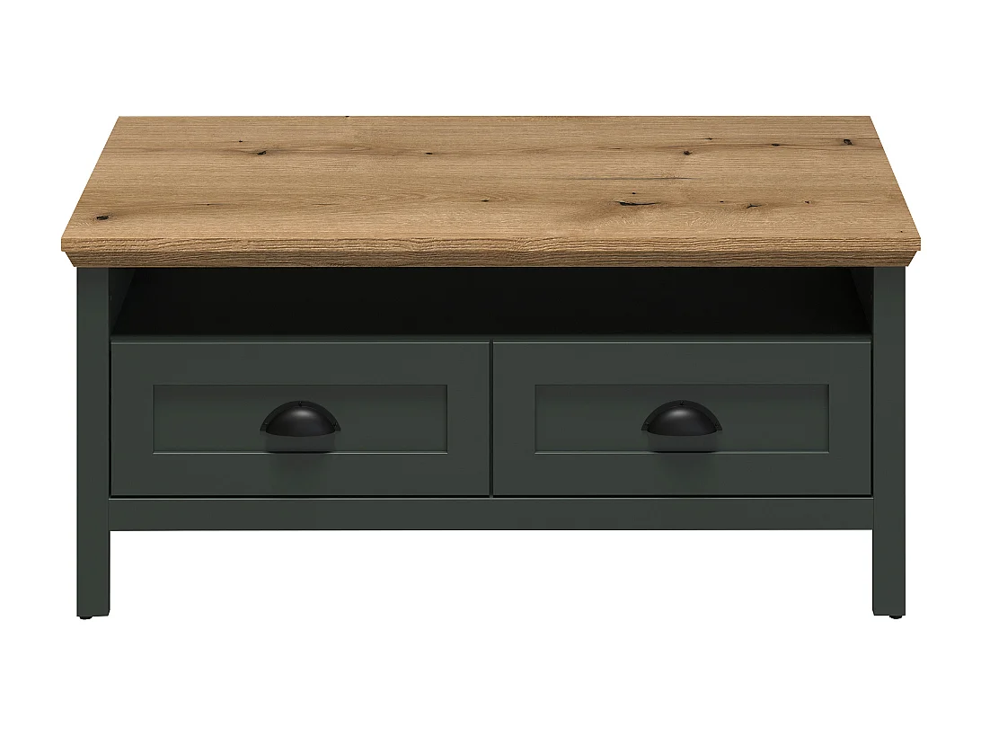 Stanton salontafel groen, eik decor.