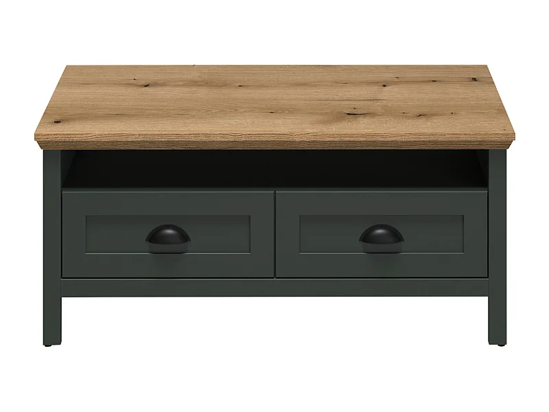 Stanton salontafel groen, eik decor.