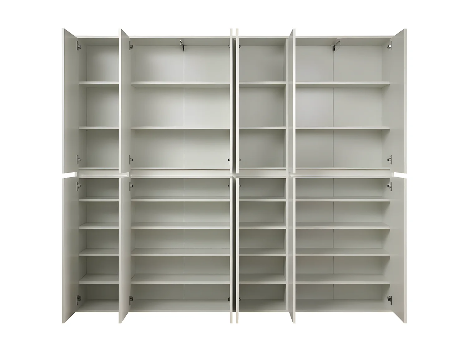 Nevada kledingkast 12 deuren wit.