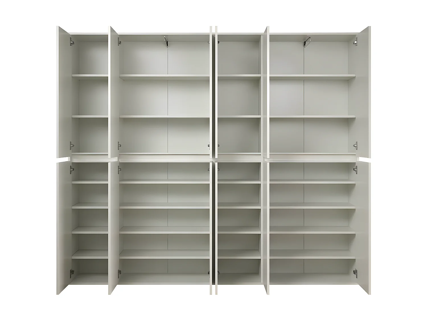 Nevada kledingkast 12 deuren wit.