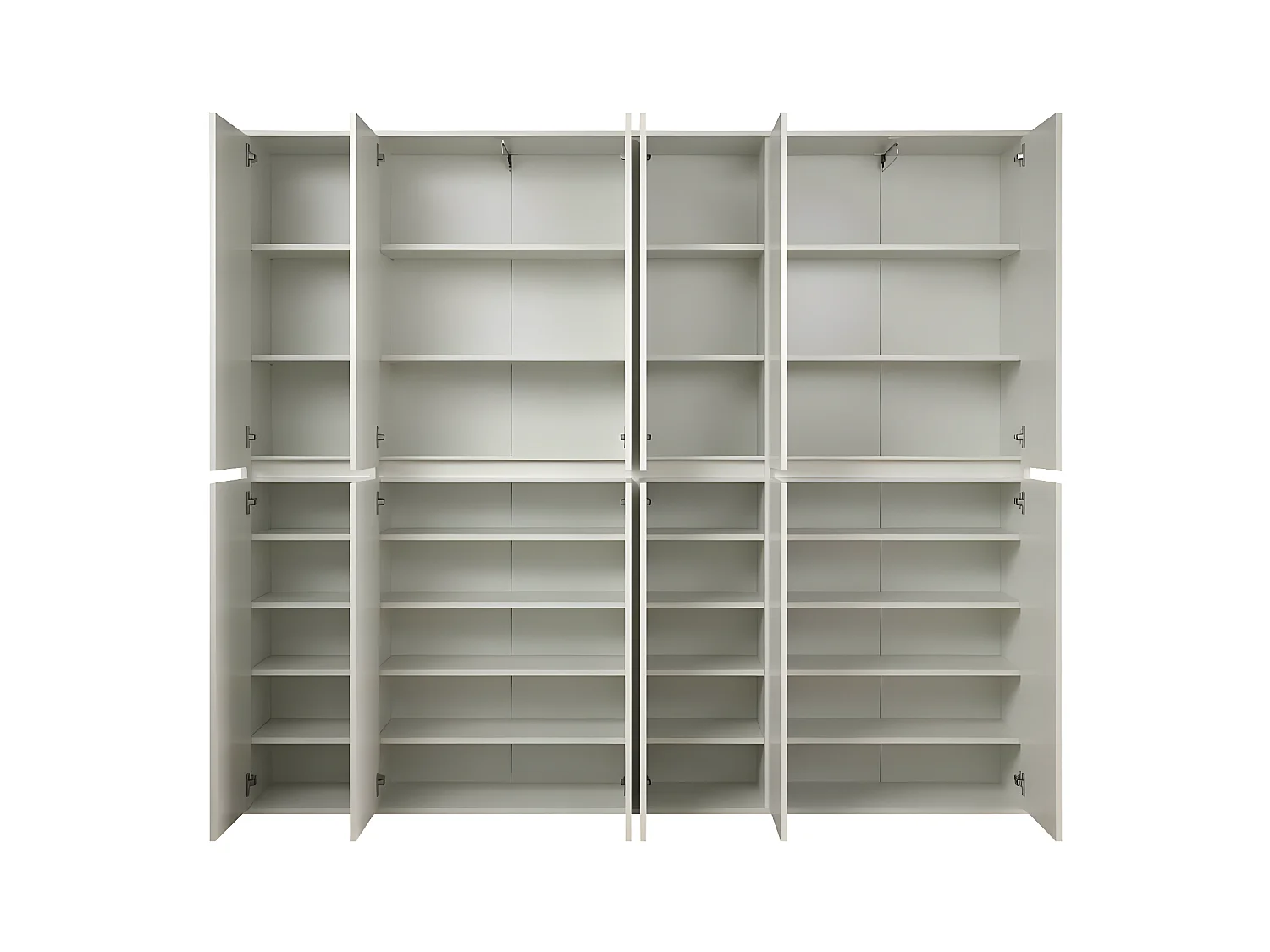 Nevada kledingkast 12 deuren wit.