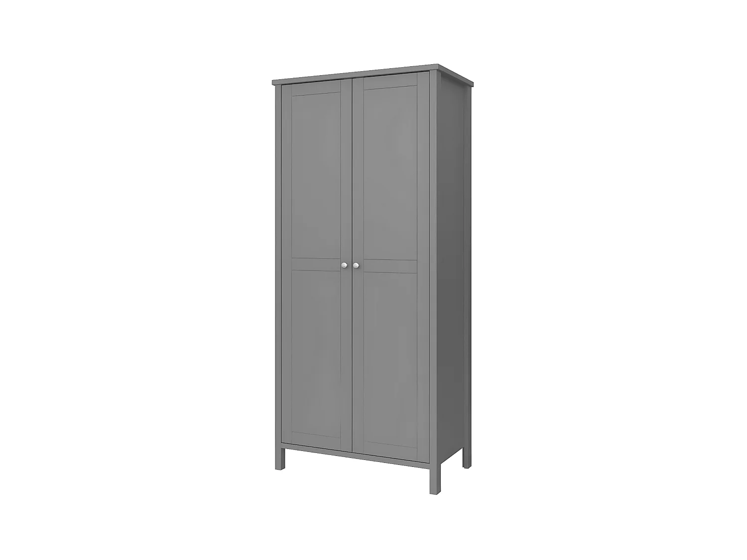 Tromsø armoire de rangement 4 portes gris.