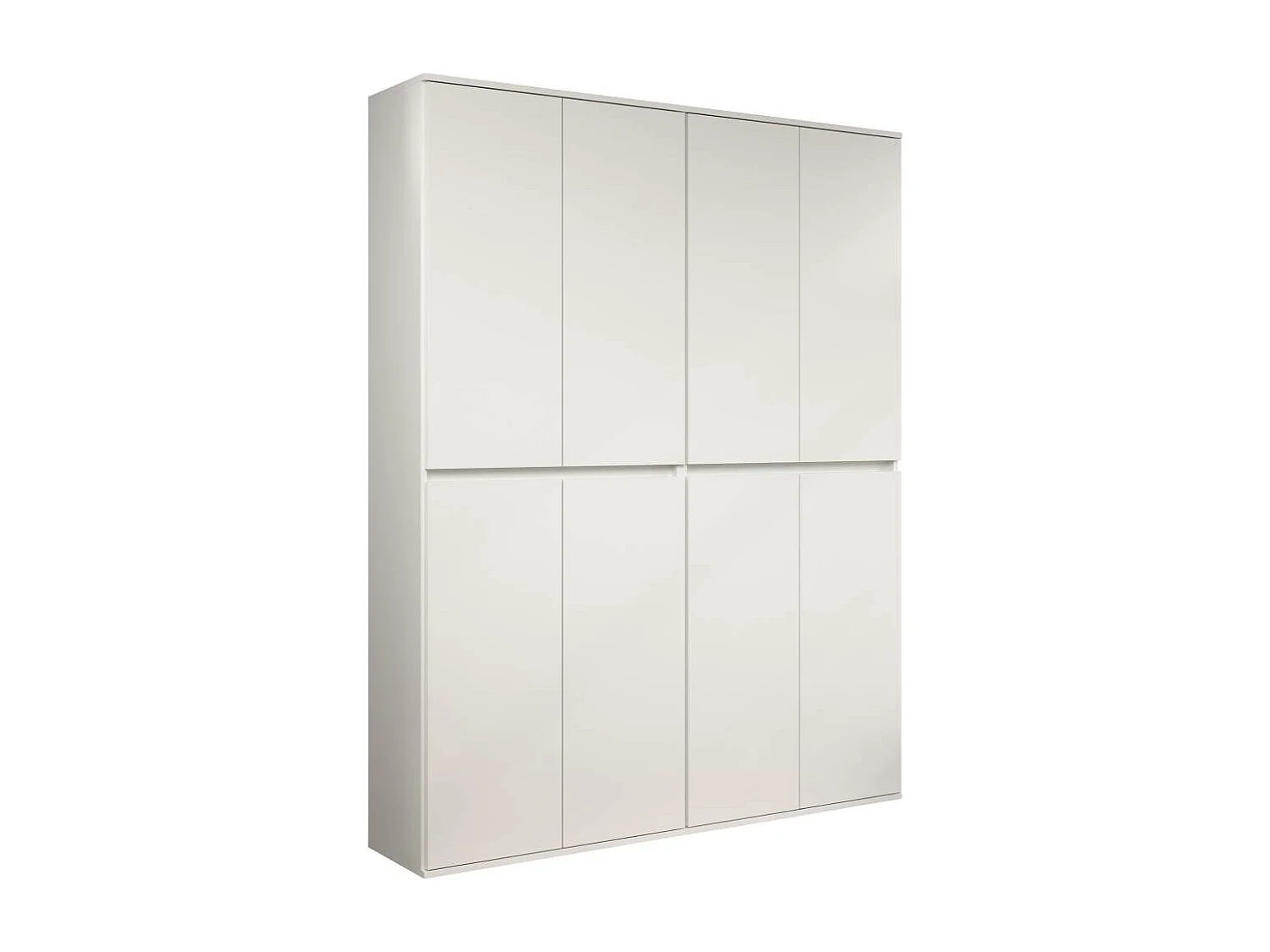 Nevada armoire de rangement 8 portes blanc.