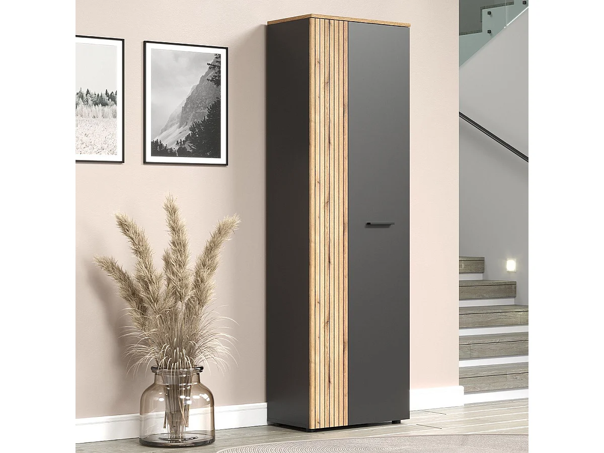 Armoire d'entrée 2 porte L60 cm - ESTEBAN