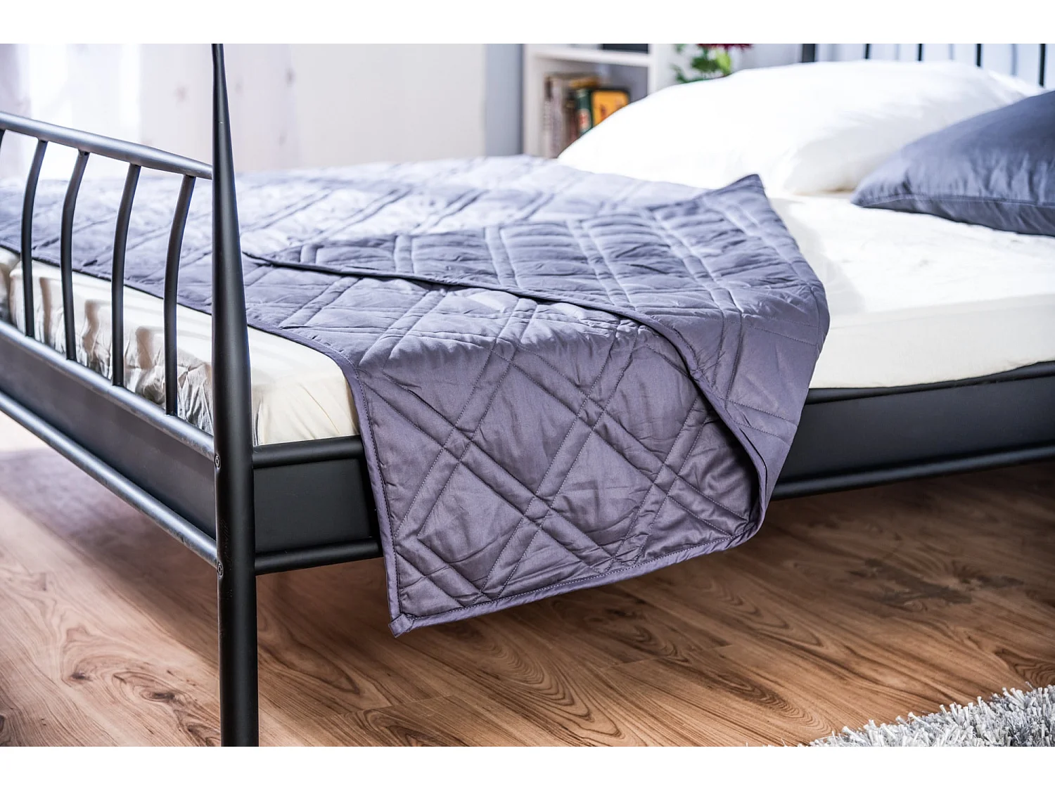Couverture - Tissu - 135x200 / 8,5 kg - Gris foncé