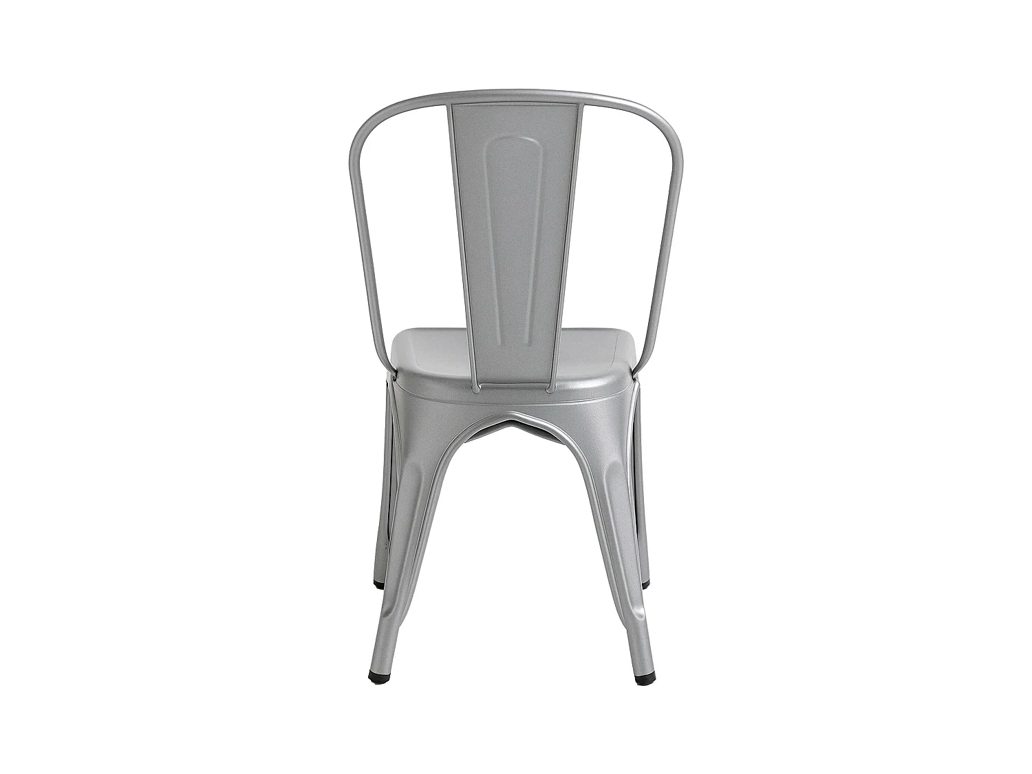Bistrostuhl - Metall - silber - Benedikt
