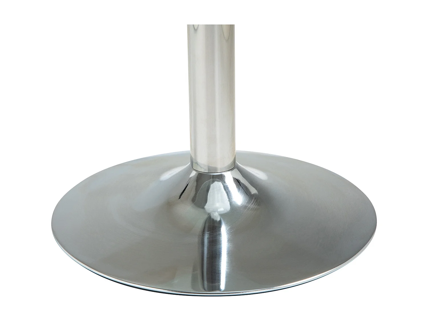Table d'appoint - rond Ø 60 cm - Bois - Verre clair - Glastisch