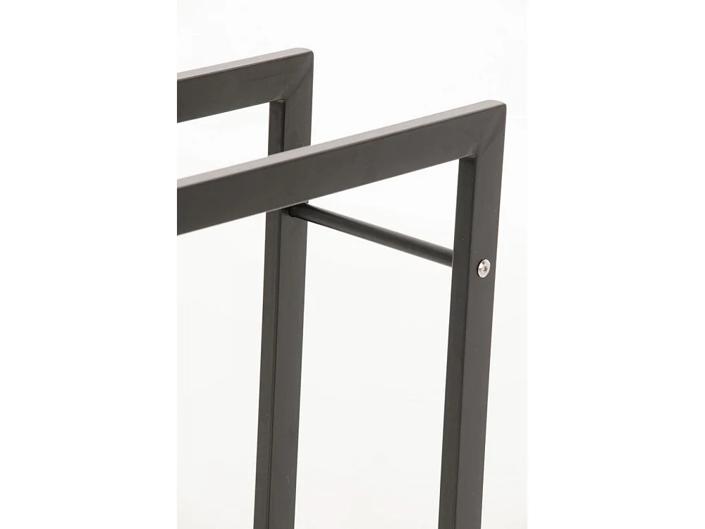 Brandhoutrek  - Metalen - 100 x 25 x 100cm - mat zwart - Keri