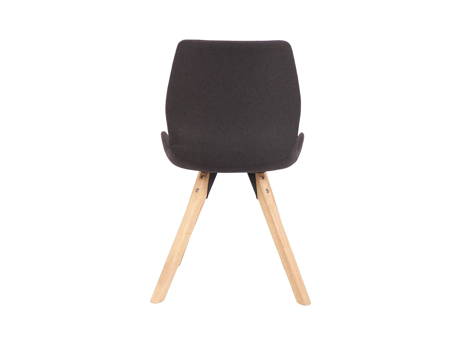 Set di 4  Sedia da pranzo - Tessuto - nero - Luna