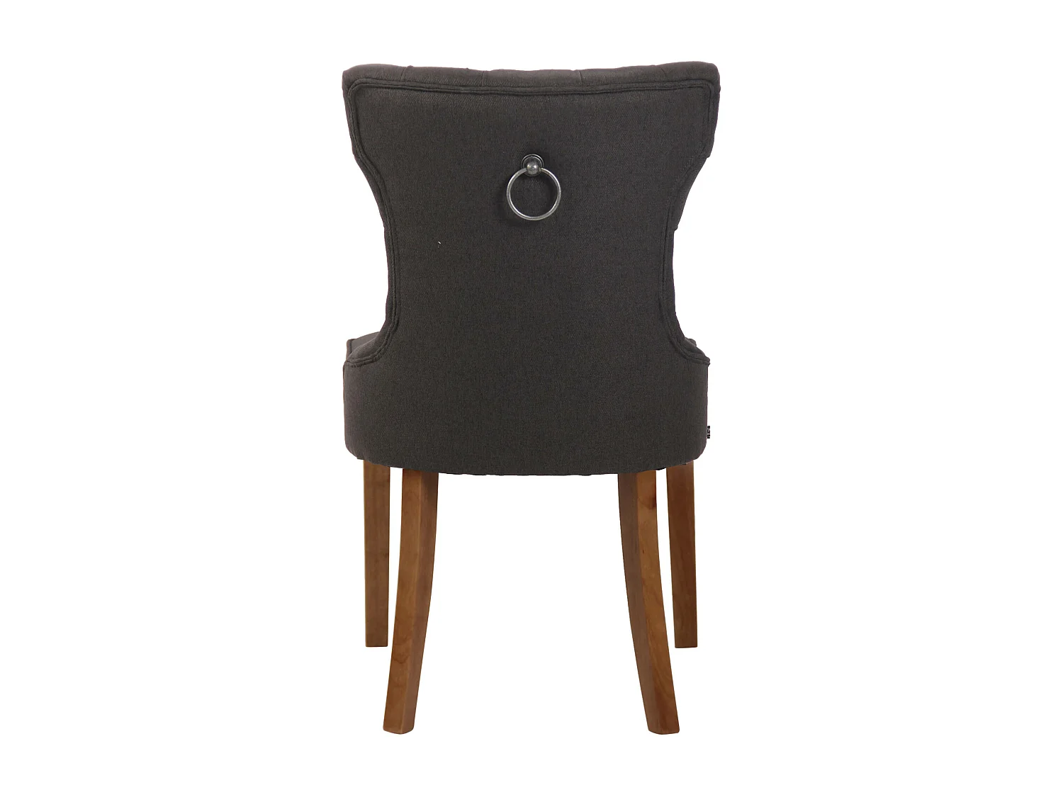 chaise salle à manger - Tissu & Antique clair - Gris foncé - Franca