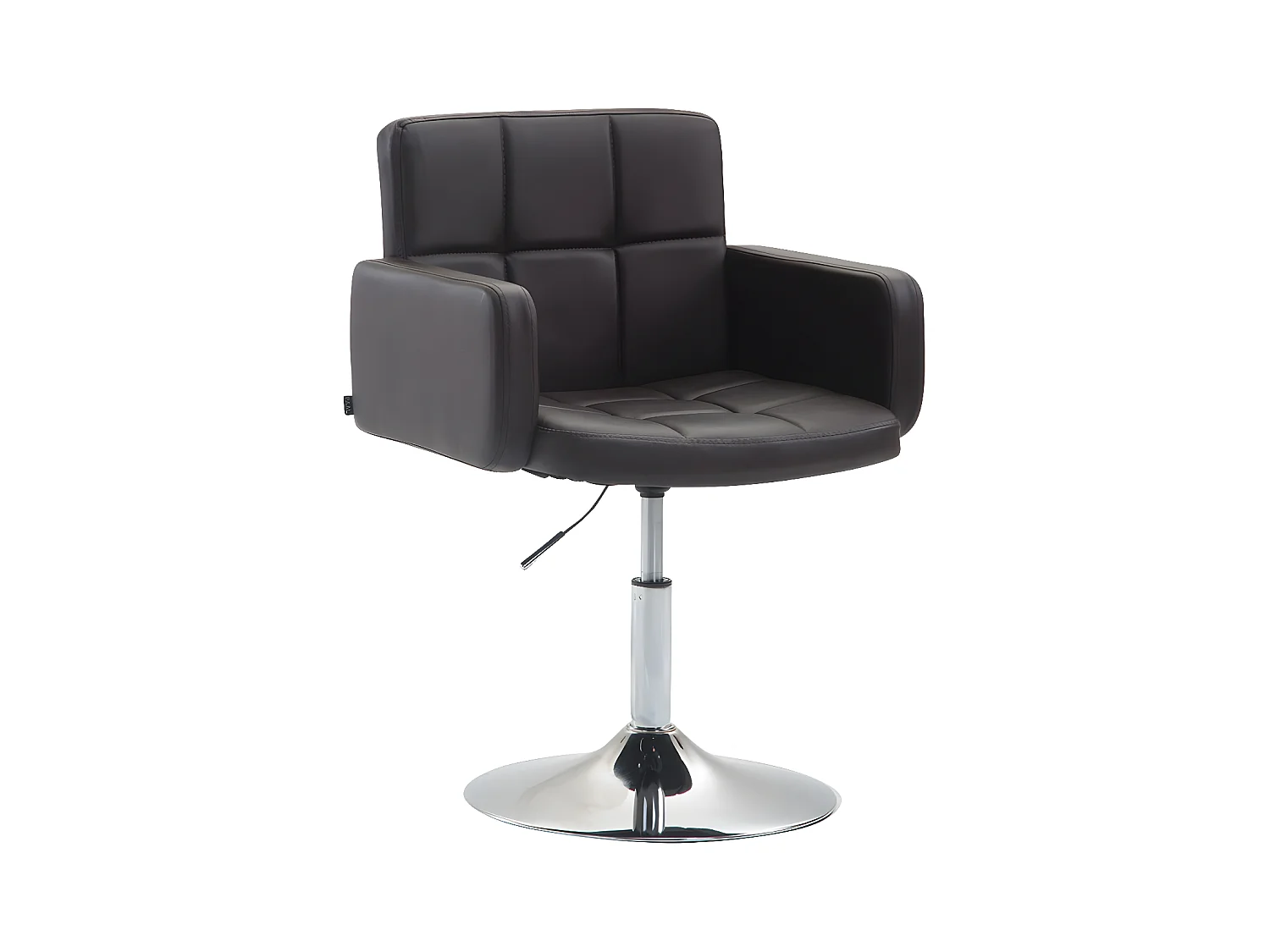 Chaise longue - Similicuir & Noyer - Marron - Los Angeles