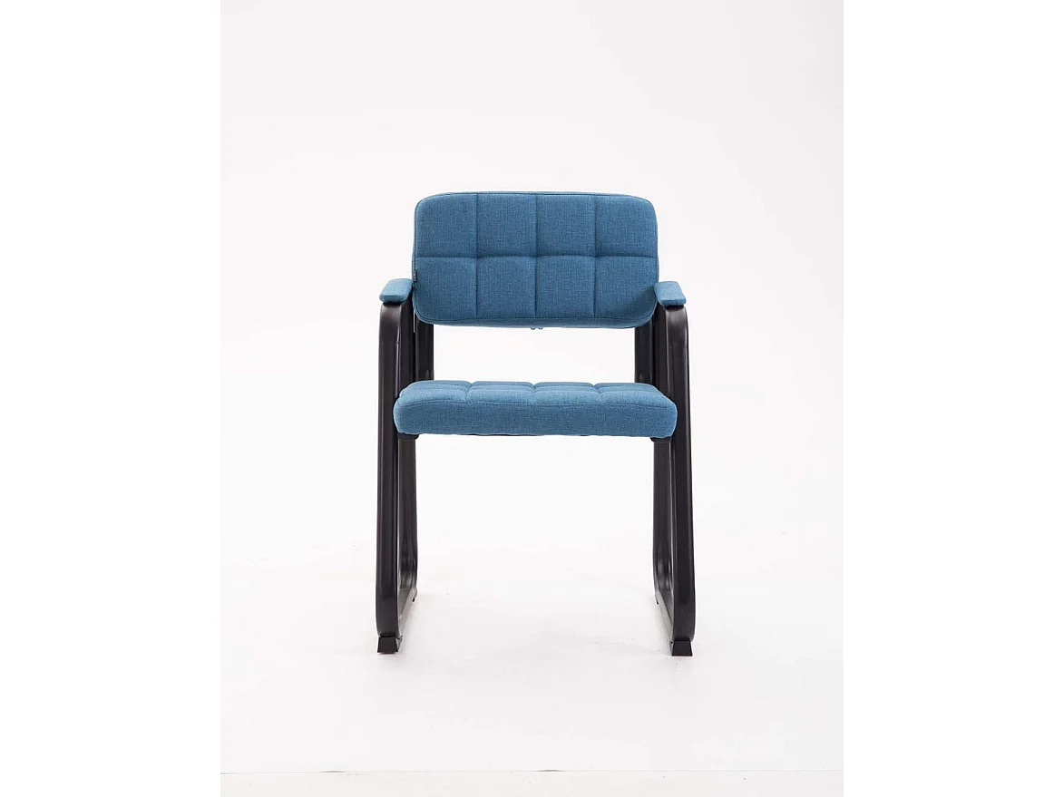 chaises avec accoudoirs - Tissu & Blanc - Bleu - Canada B