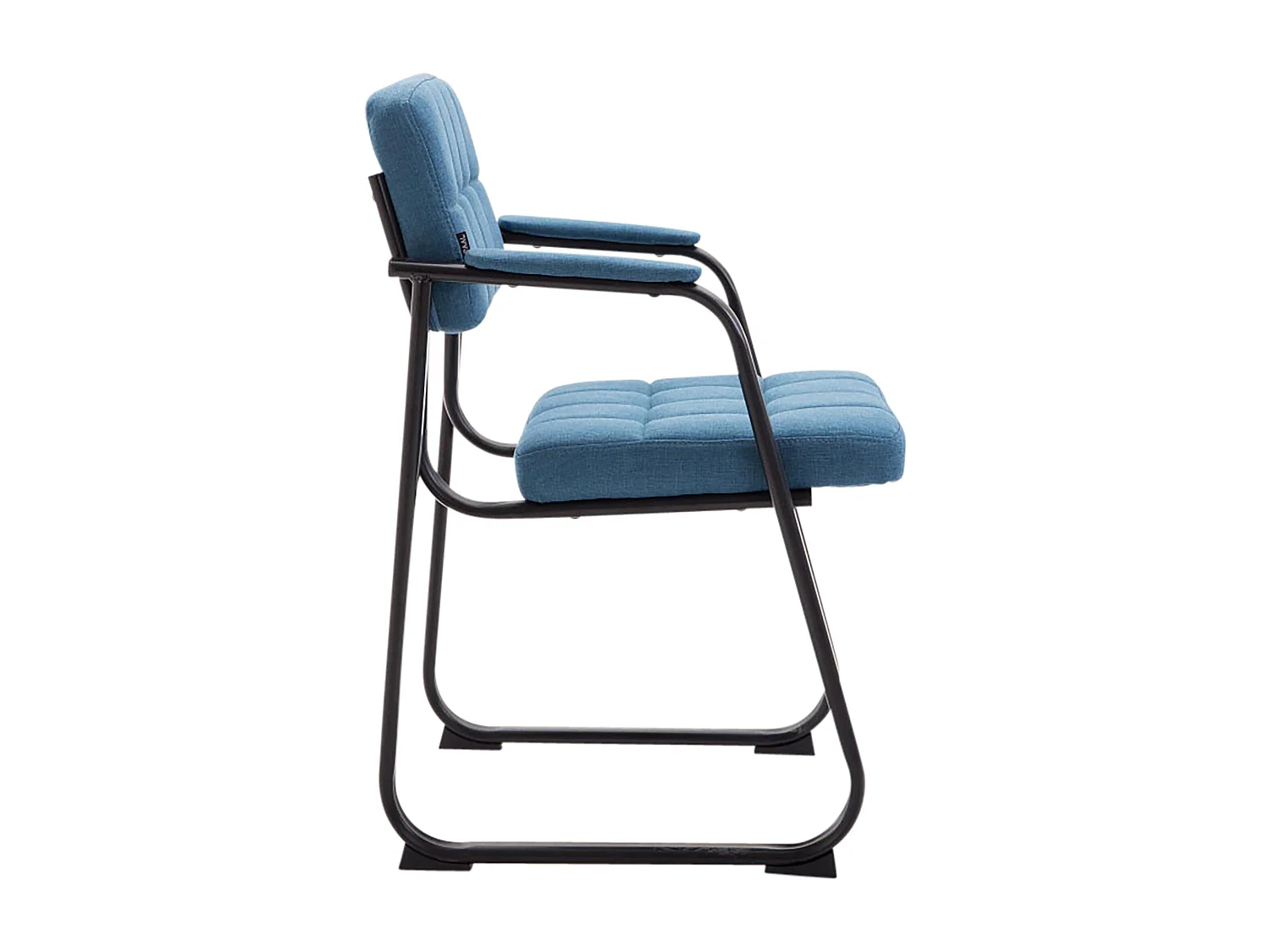 chaises avec accoudoirs - Tissu & Noir - Bleu - Canada B
