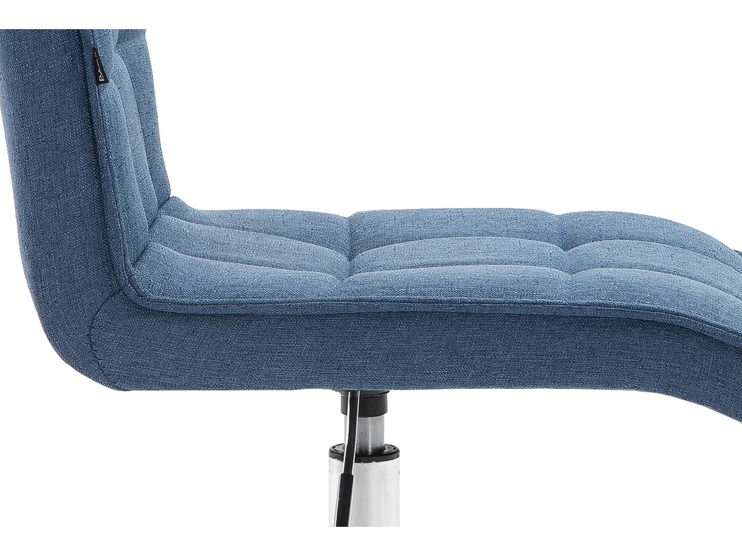 Chaise de bureau - Tissu & Métal chromé - Bleu - Peking V2