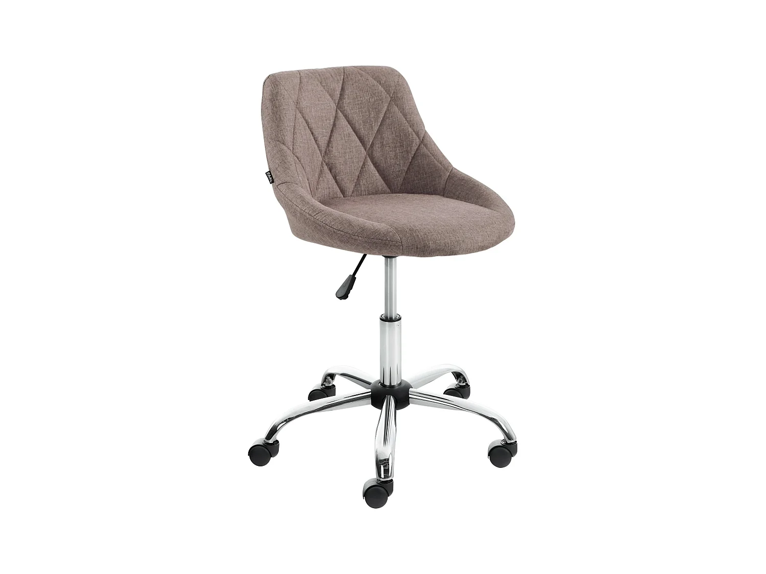 Tabouret de bureau - Tissu - Taupe - Lazio