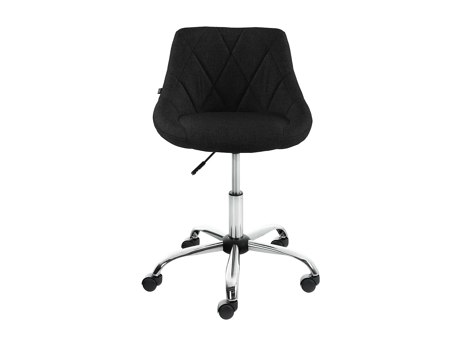 Tabouret de bureau - Tissu - Noir - Lazio