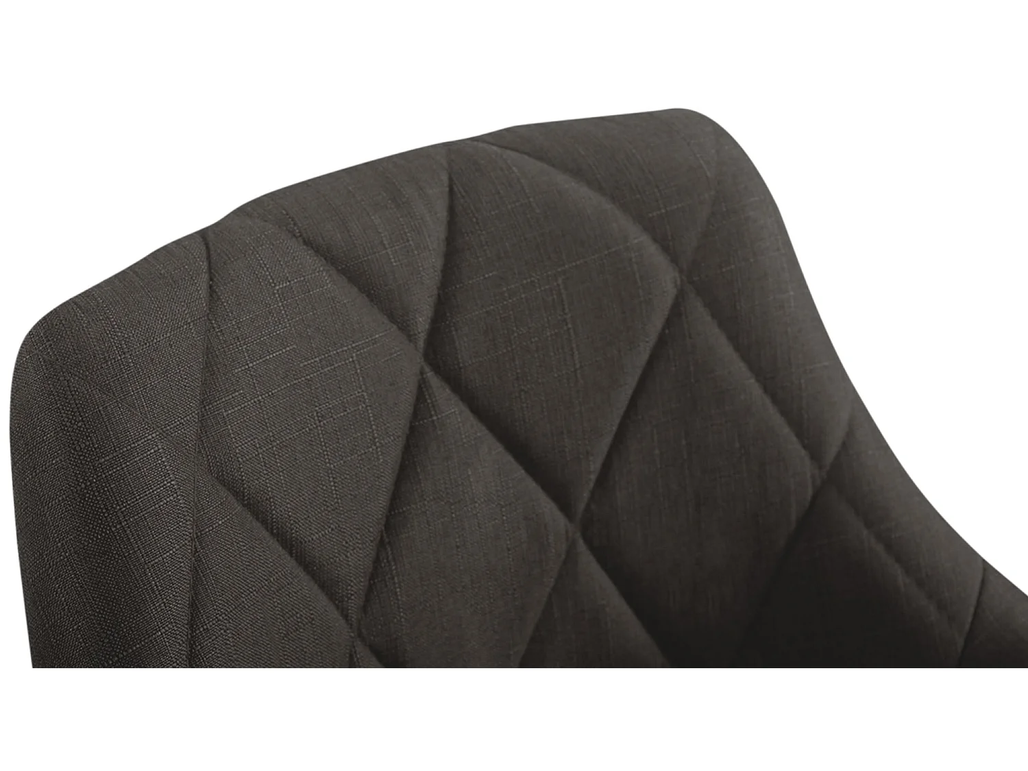 Tabouret de bureau - Tissu - Gris foncé - Lazio