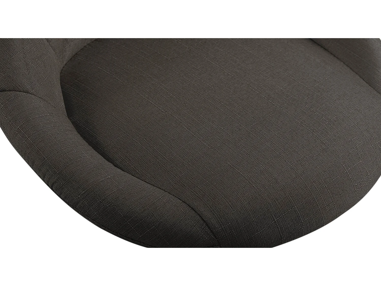 Tabouret de bureau - Tissu - Gris foncé - Lazio