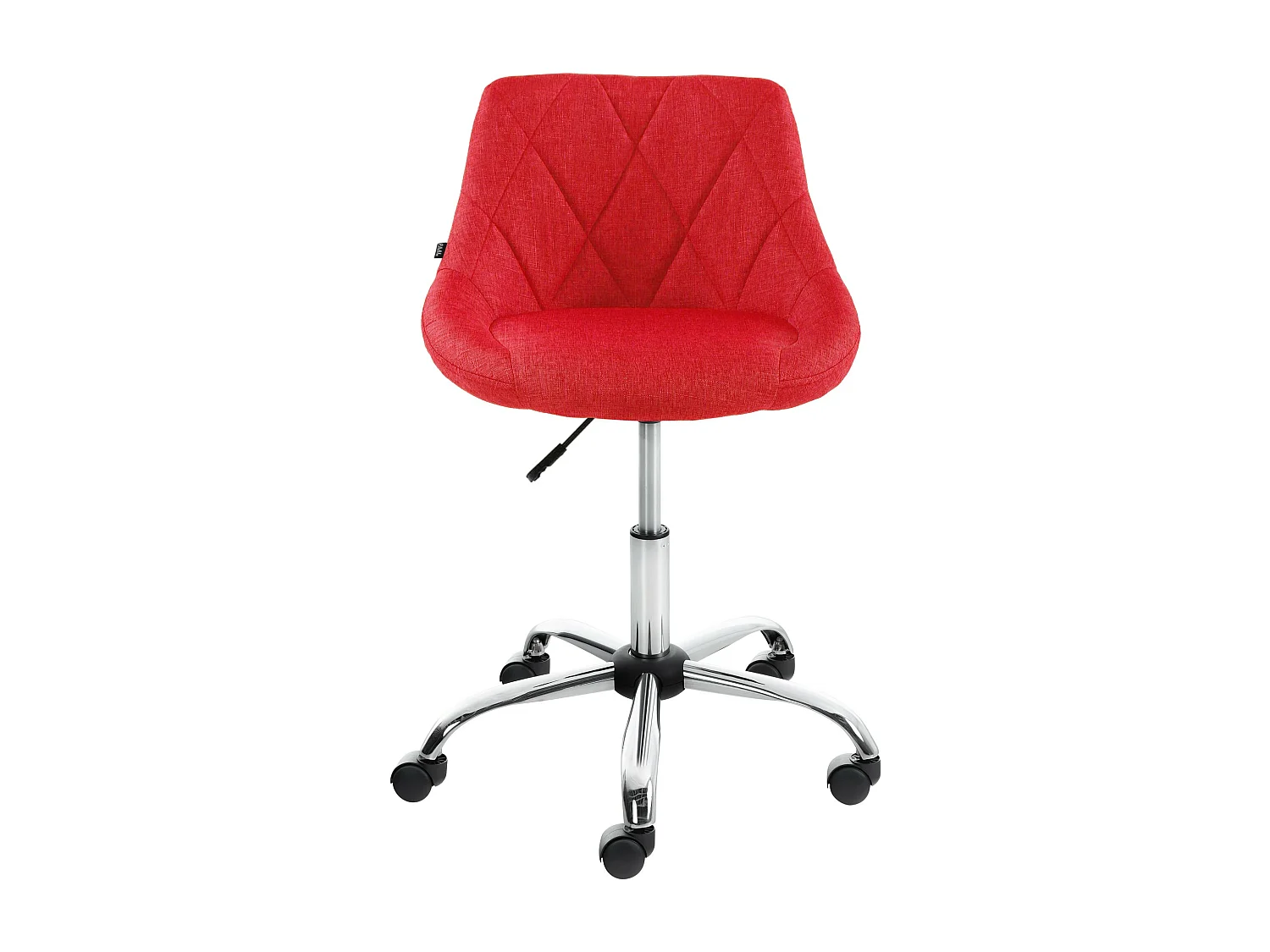 Tabouret de bureau - Tissu - Rouge - Lazio