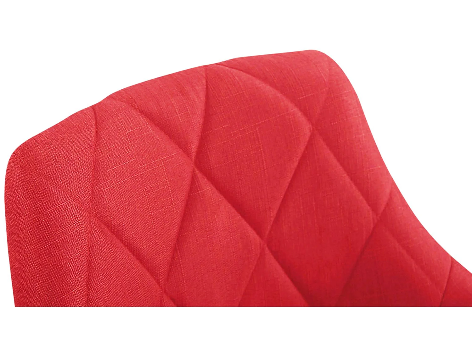 Tabouret de bureau - Tissu - Rouge - Lazio