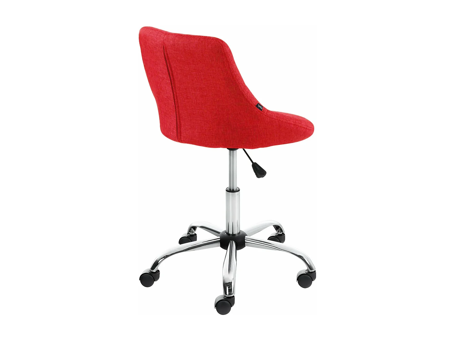 Tabouret de bureau - Tissu - Rouge - Lazio