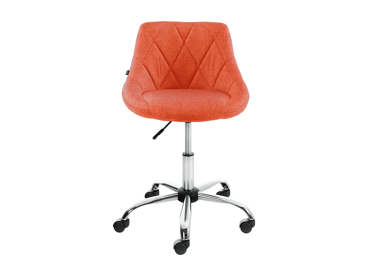Tabouret de bureau - Tissu - Orange - Lazio