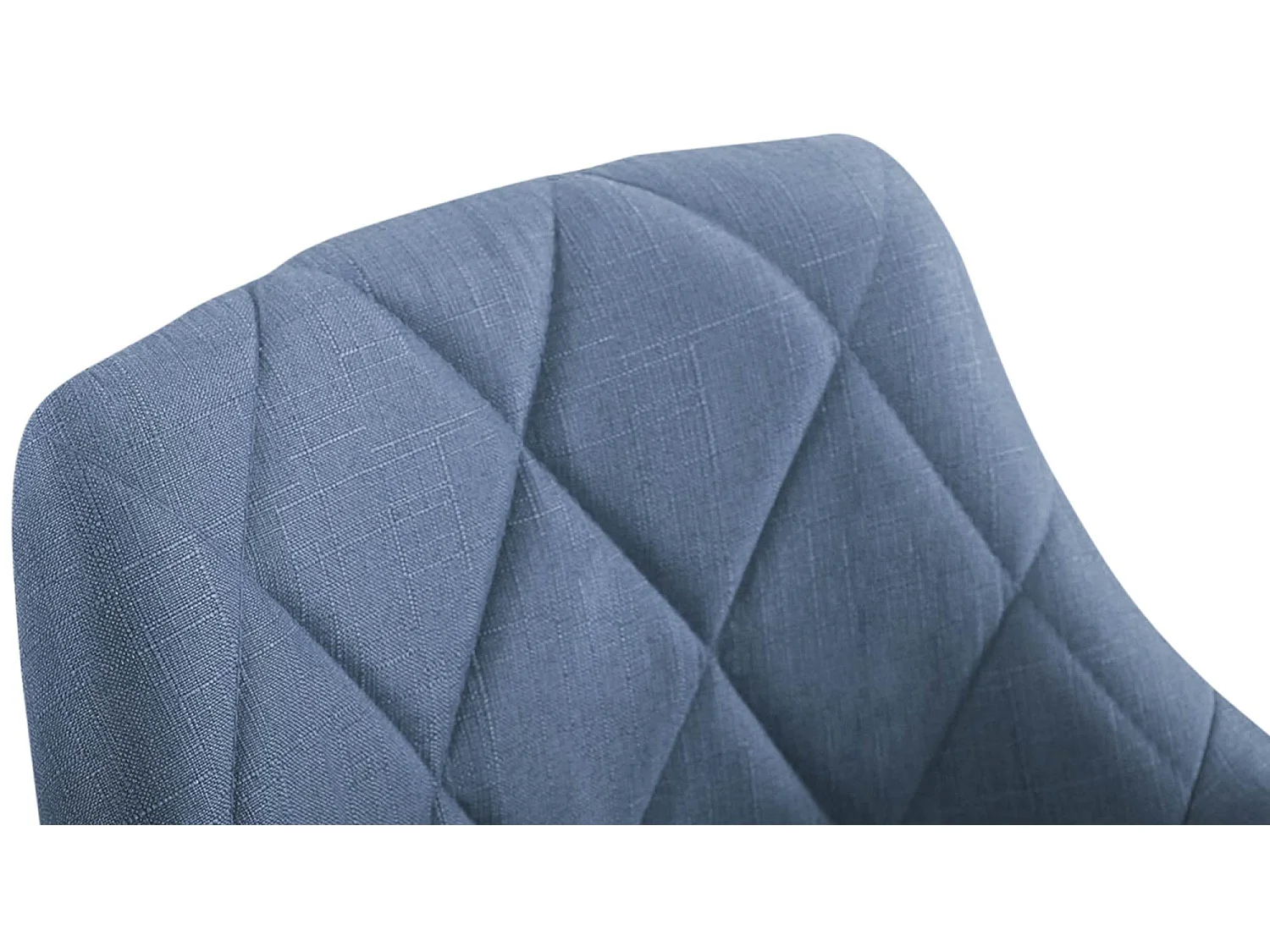 Tabouret de bureau - Tissu - Bleu - Lazio