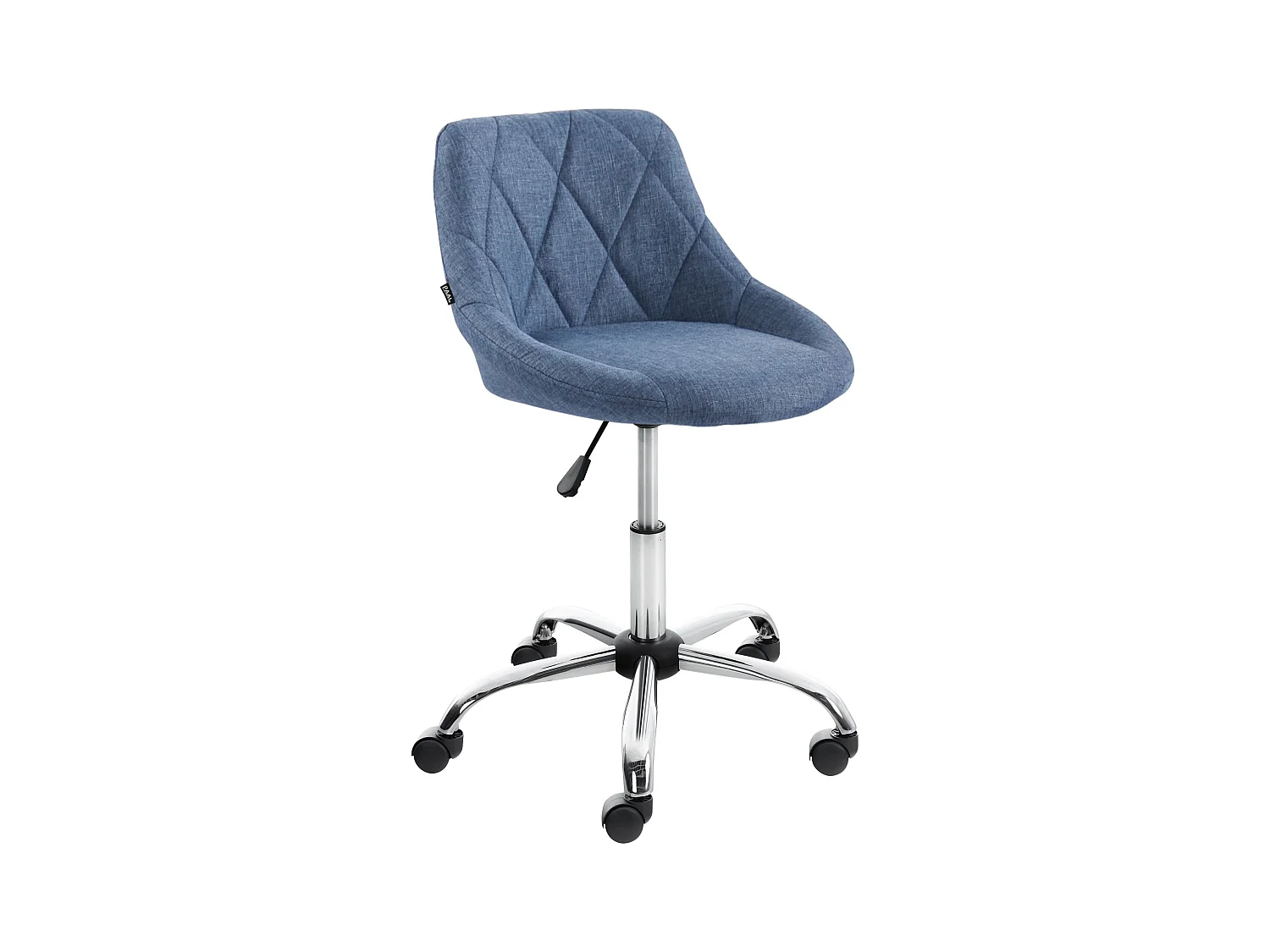 Tabouret de bureau - Tissu - Bleu - Lazio