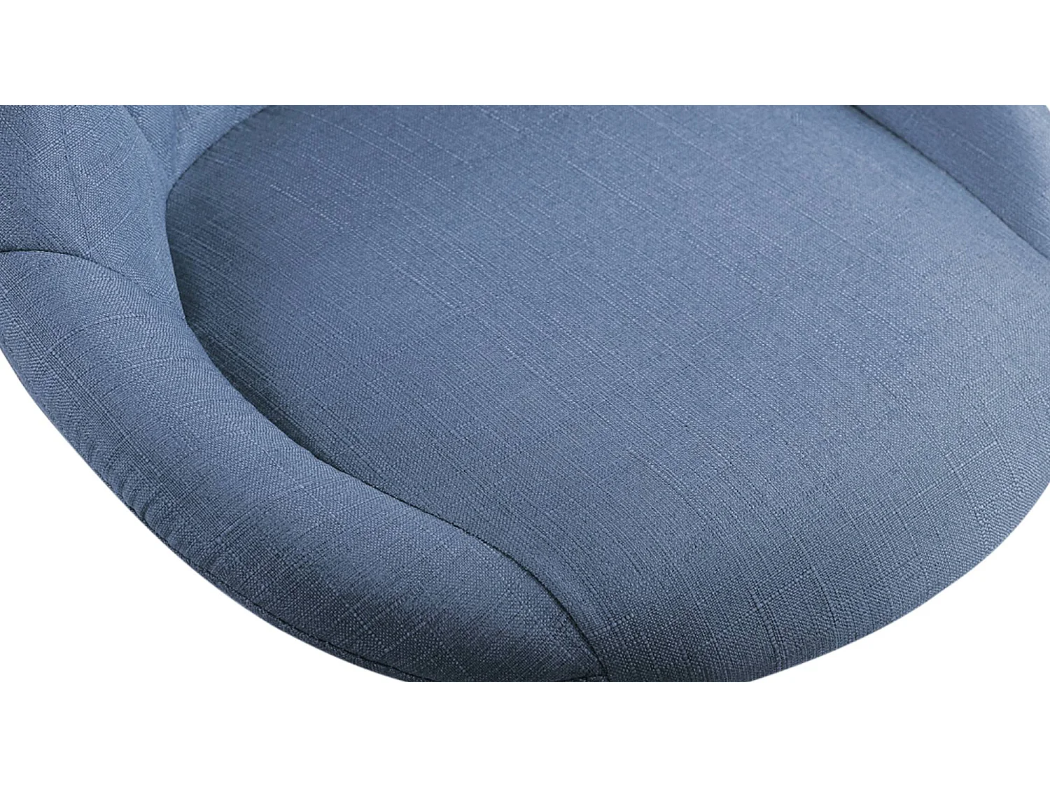 Tabouret de bureau - Tissu - Bleu - Lazio