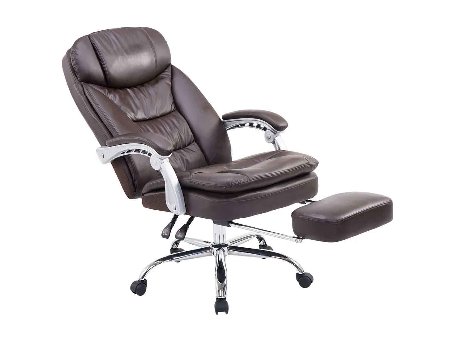 Chaise de bureau - Similicuir - Marron - XL Troy