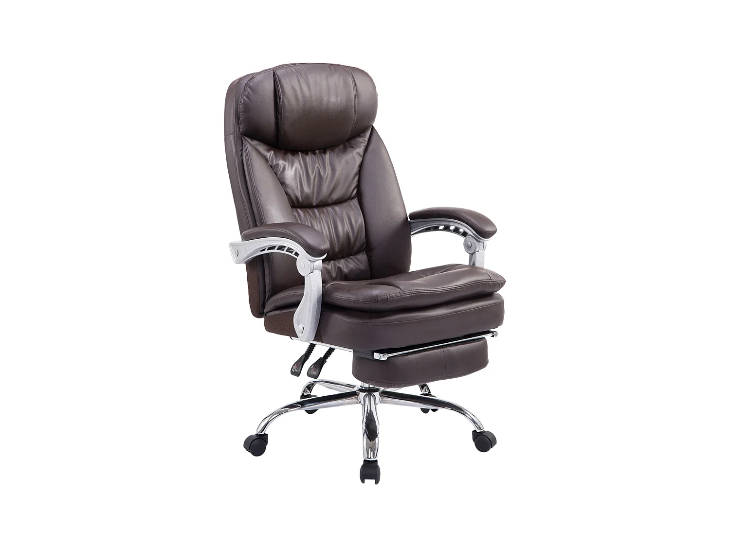 Chaise de bureau - Similicuir - Marron - XL Troy
