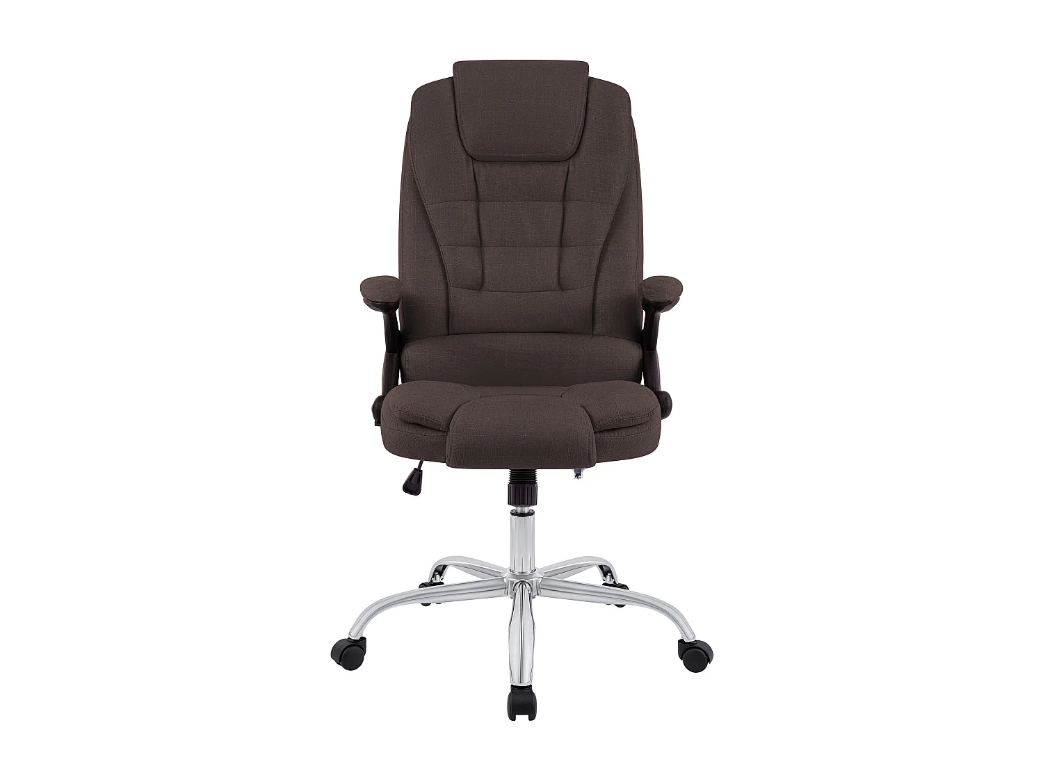 Chaise de bureau - Tissu - Marron - Thor