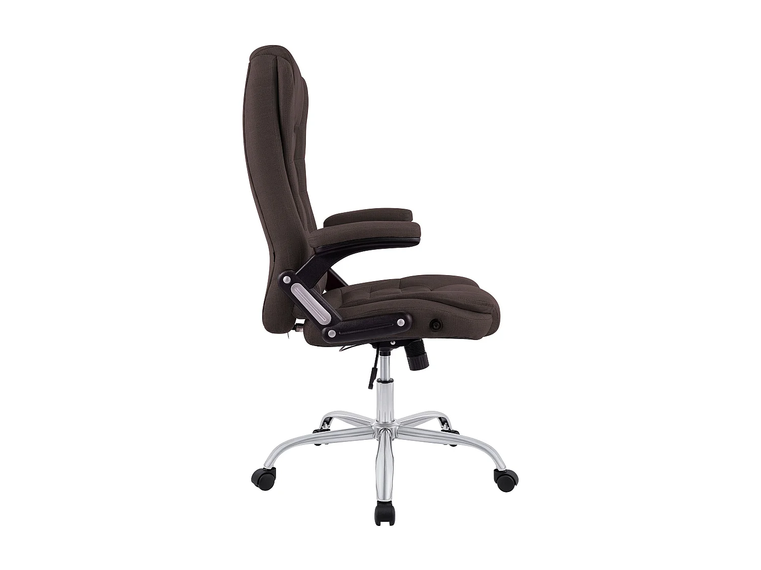 Chaise de bureau - Tissu - Marron - Thor