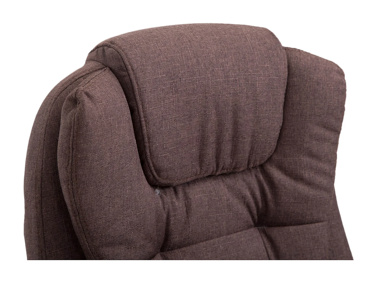 Chaise de bureau - Tissu - Marron - Thor