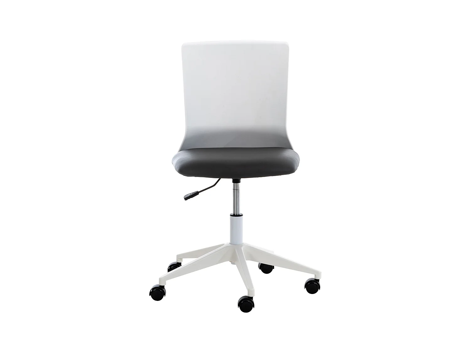 Chaise de bureau - Similicuir & Plastique - Gris - Apolda