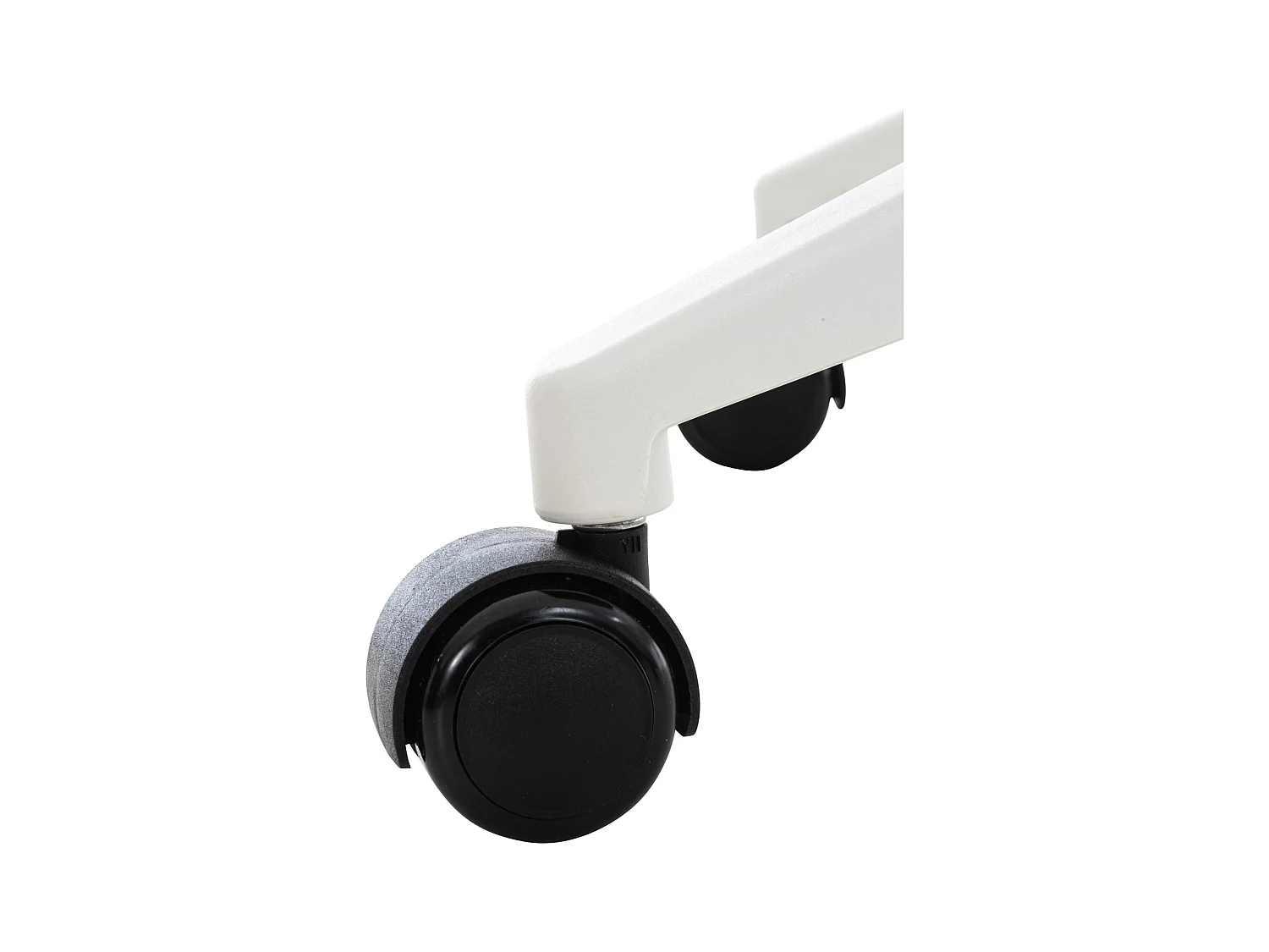 Chaise de bureau - Similicuir & Plastique - Gris - Apolda