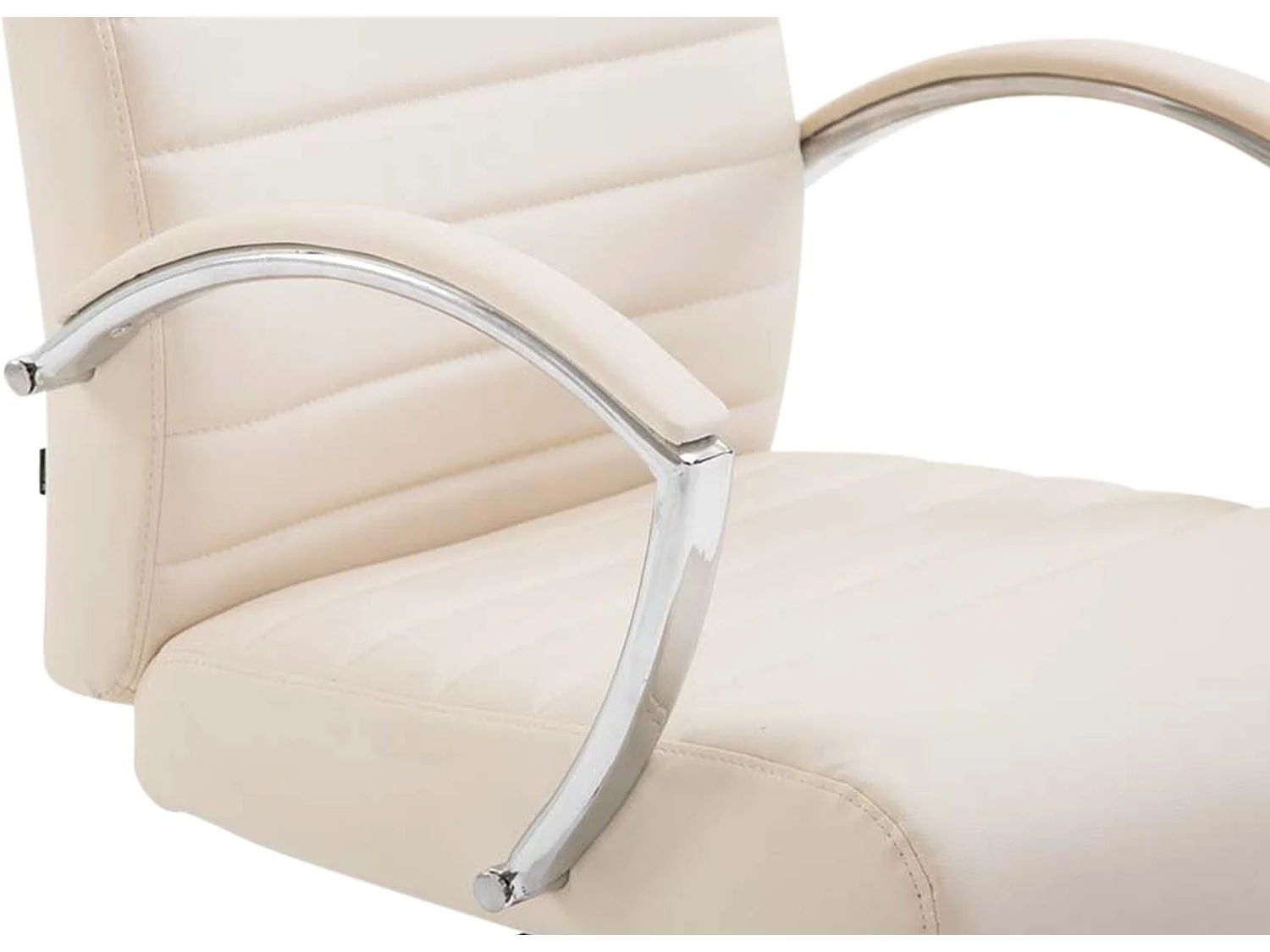 Chaise de bureau - Similicuir & Nature - Crème - Valais