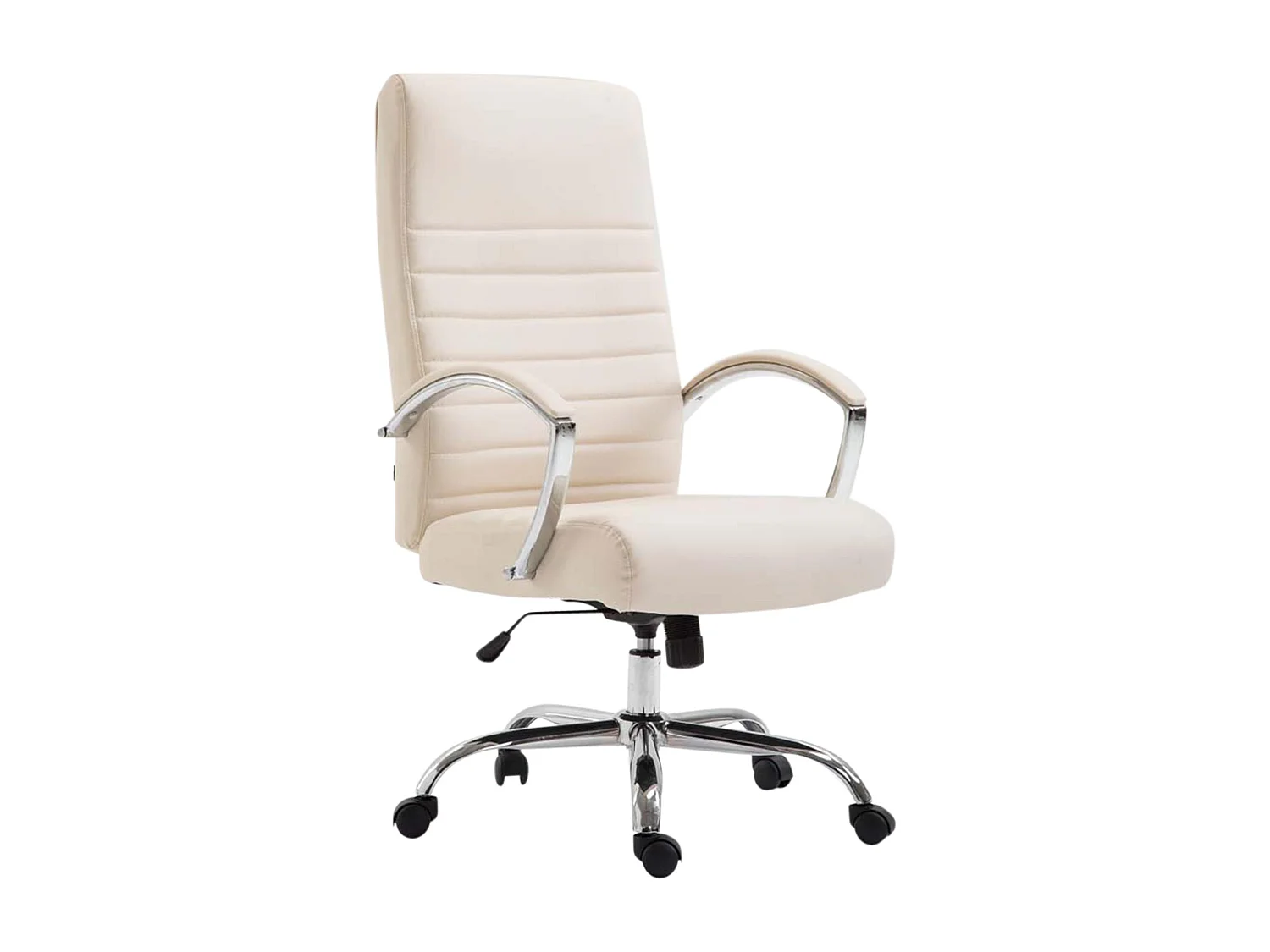 Chaise de bureau - Similicuir & Nature - Crème - Valais