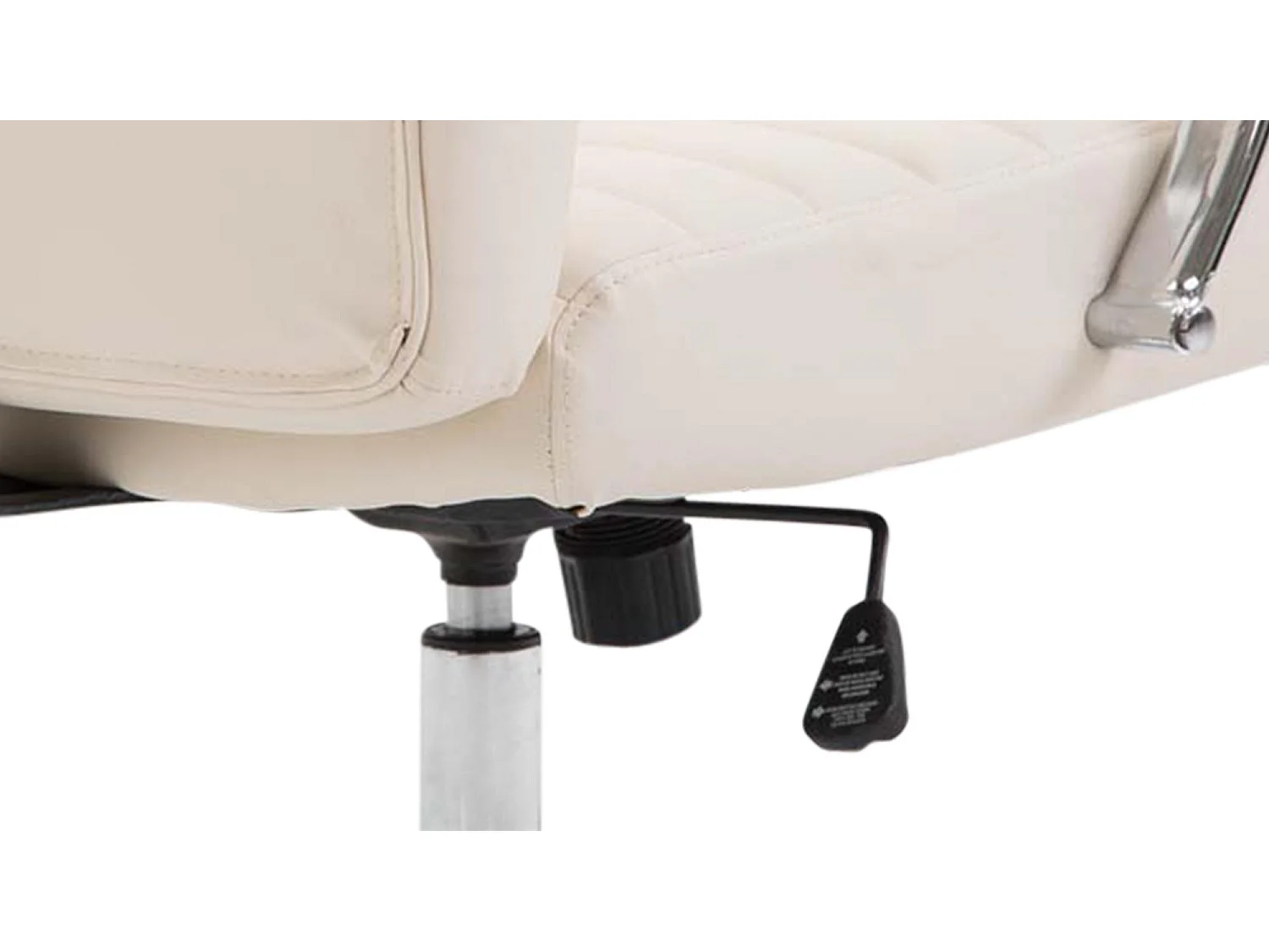 Chaise de bureau - Similicuir & Nature - Crème - Valais