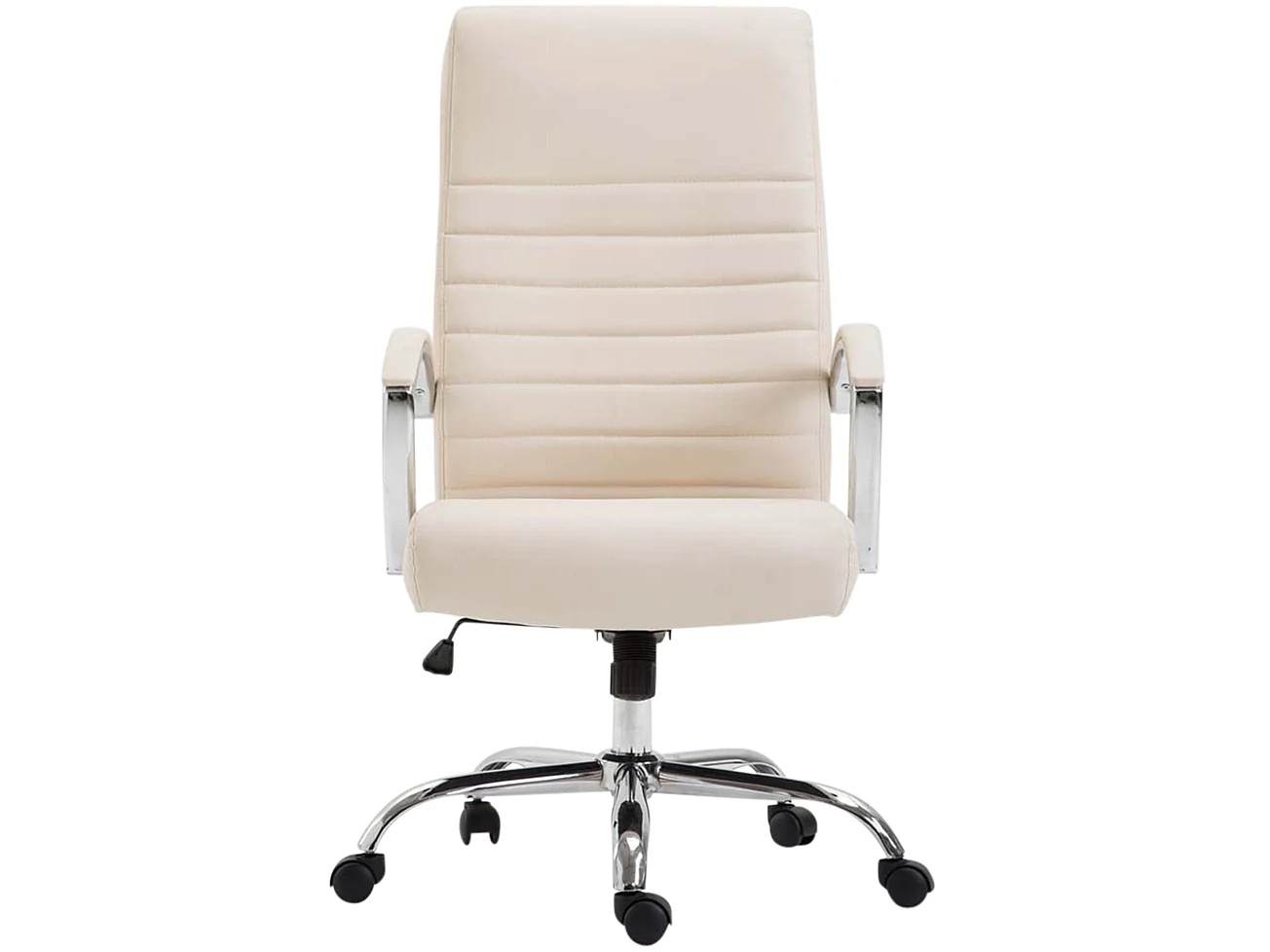 Chaise de bureau - Similicuir & Nature - Crème - Valais