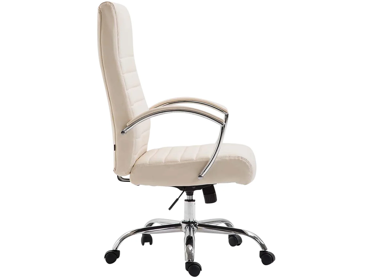 Chaise de bureau - Similicuir & Nature - Crème - Valais