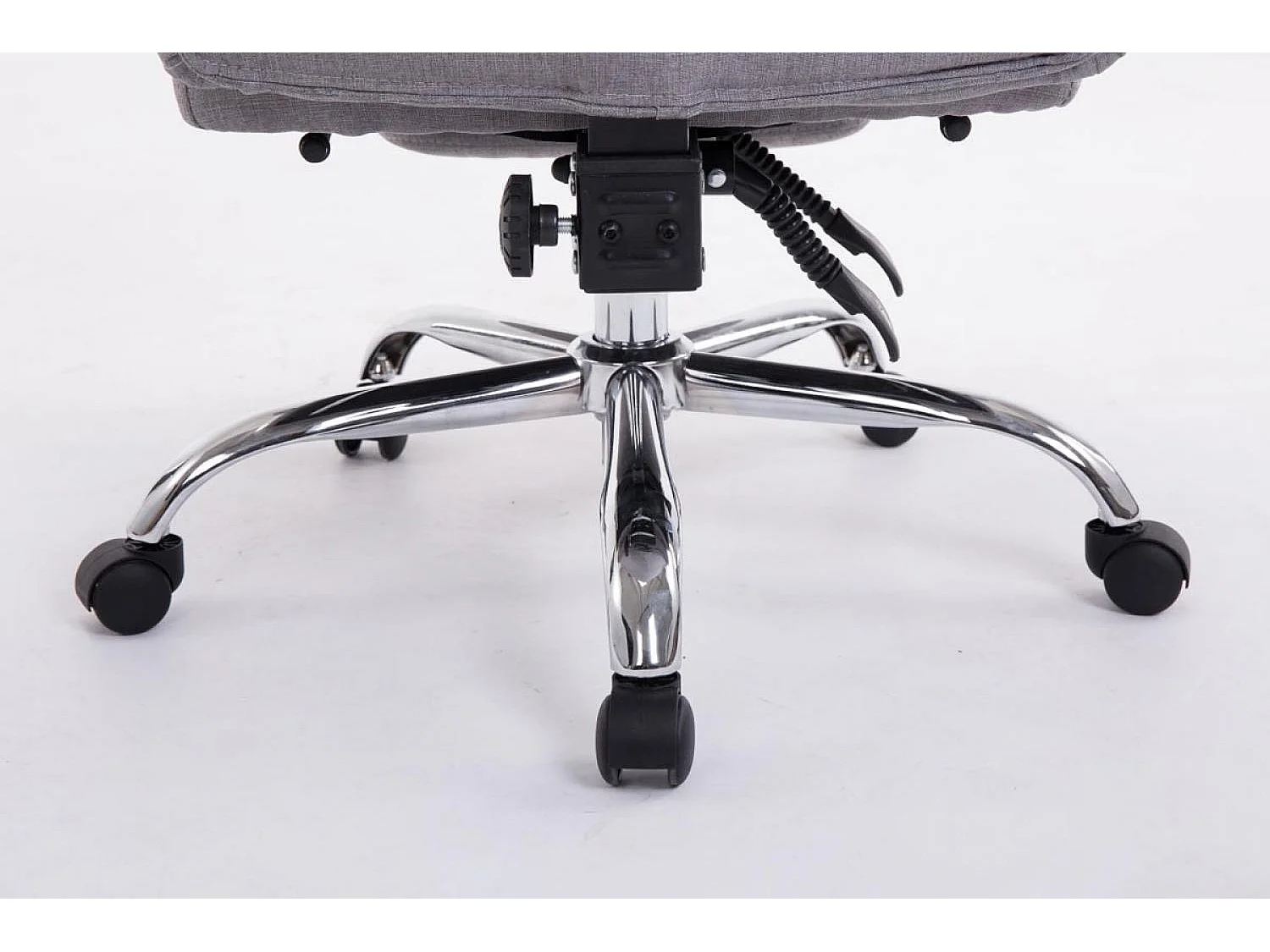 Chaise de bureau - Tissu - Gris - XL Troy