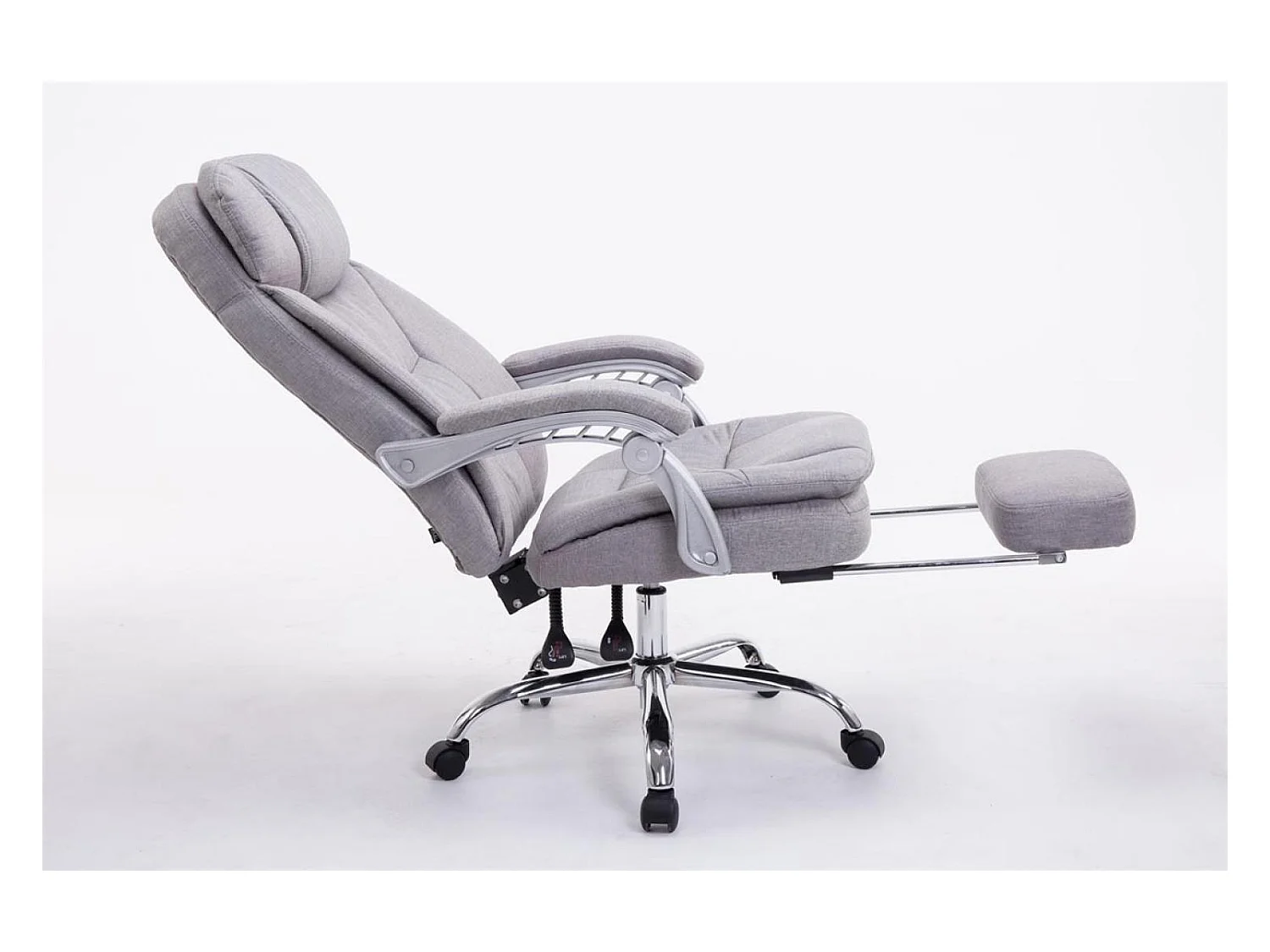 Sedia da ufficio - Tessuto - grigio - XL Troy