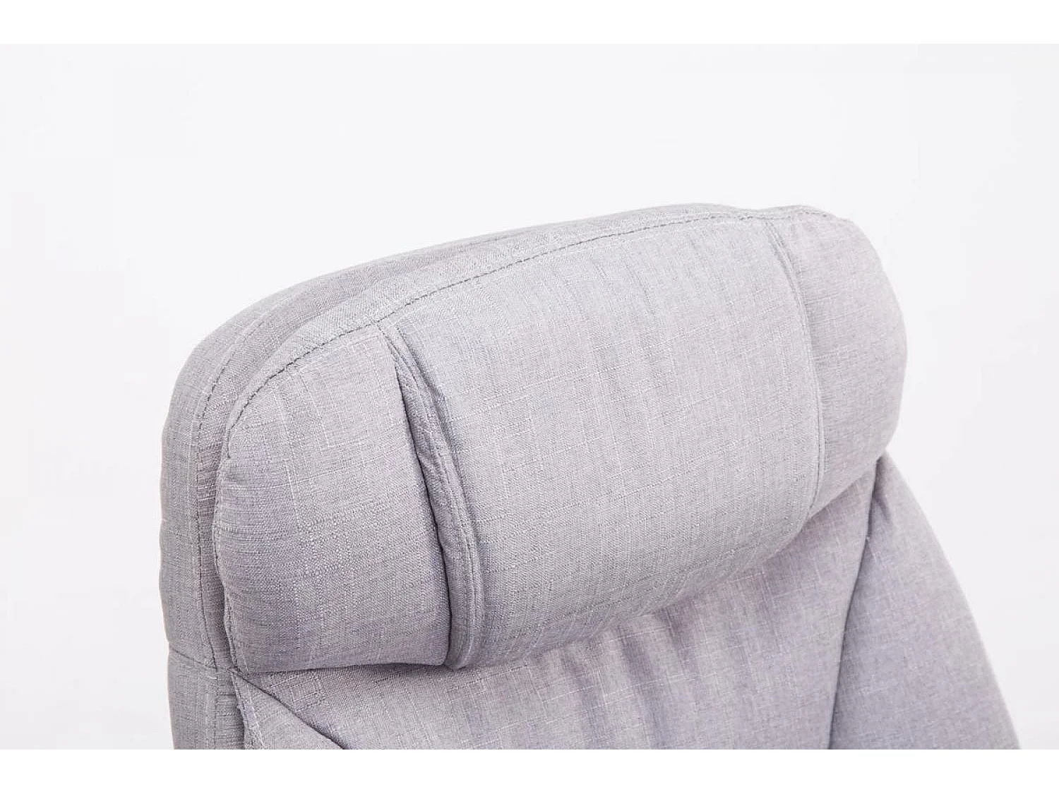 Chaise de bureau - Tissu - Gris - XL Troy