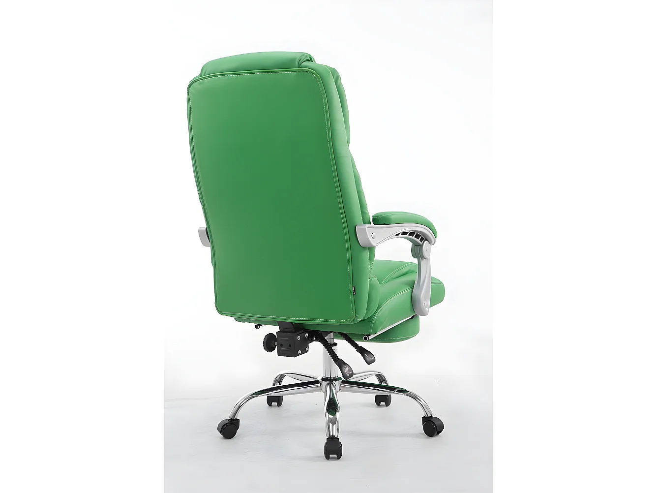 Bürosessel - Kunstleder & Metall in Chromoptik - grün - Pacific