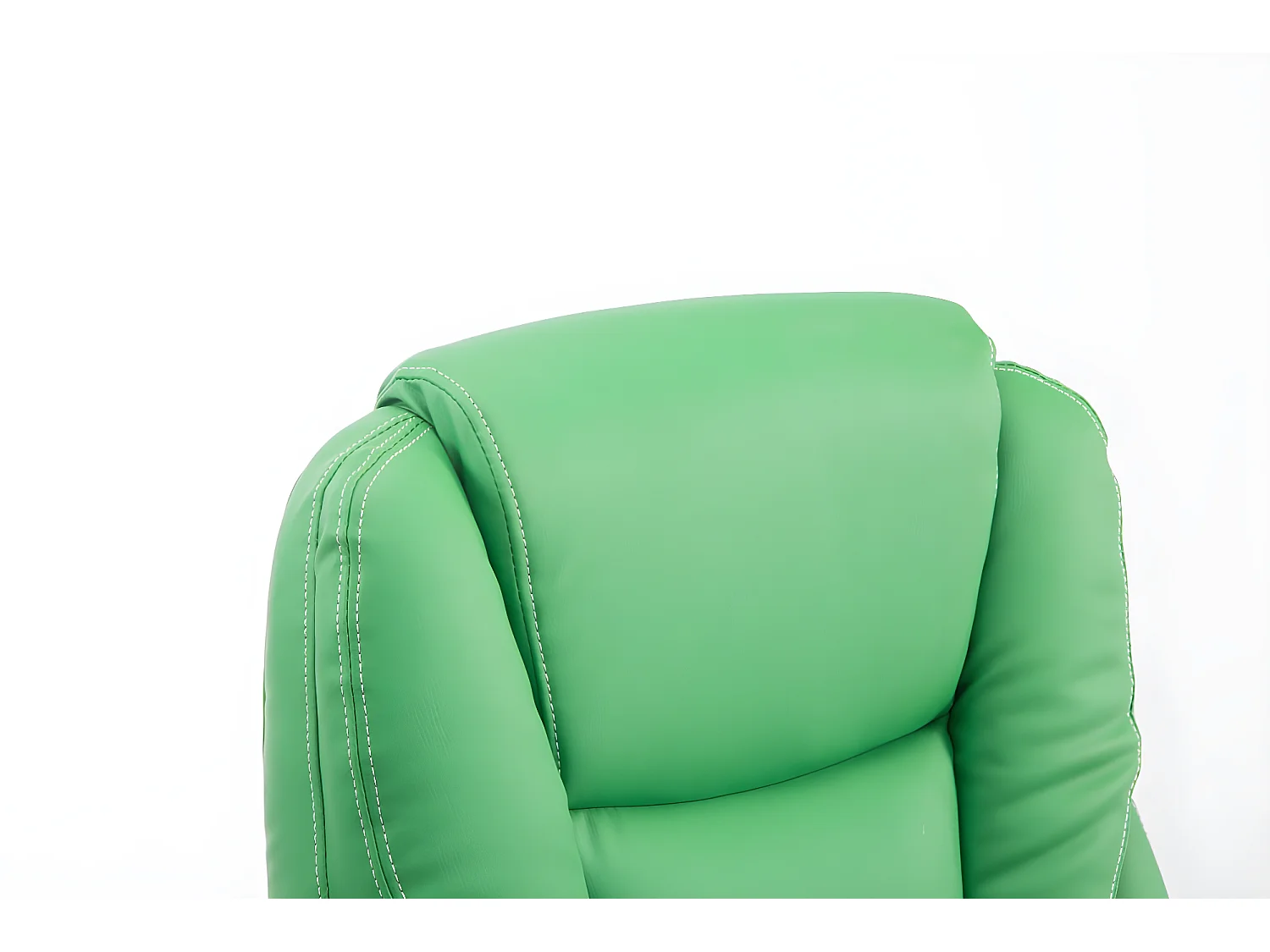 Bürosessel - Kunstleder & Metall in Chromoptik - grün - Pacific